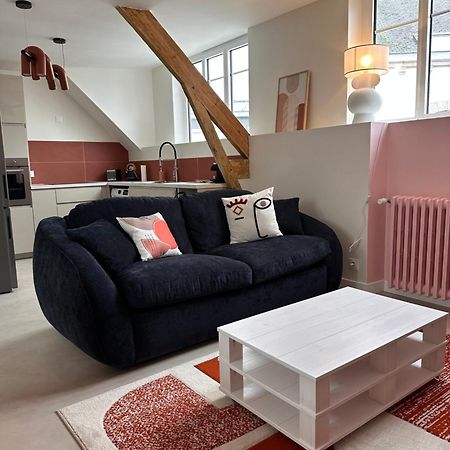 Grand Appartement Ultra Moderne Plein Centre, Plage A Pieds, Avec Parking Concarneau Bagian luar foto