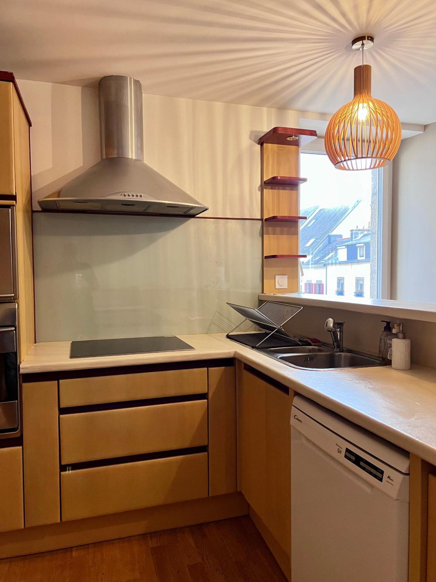 Grand Appartement Ultra Moderne Plein Centre, Plage A Pieds, Avec Parking Concarneau Bagian luar foto