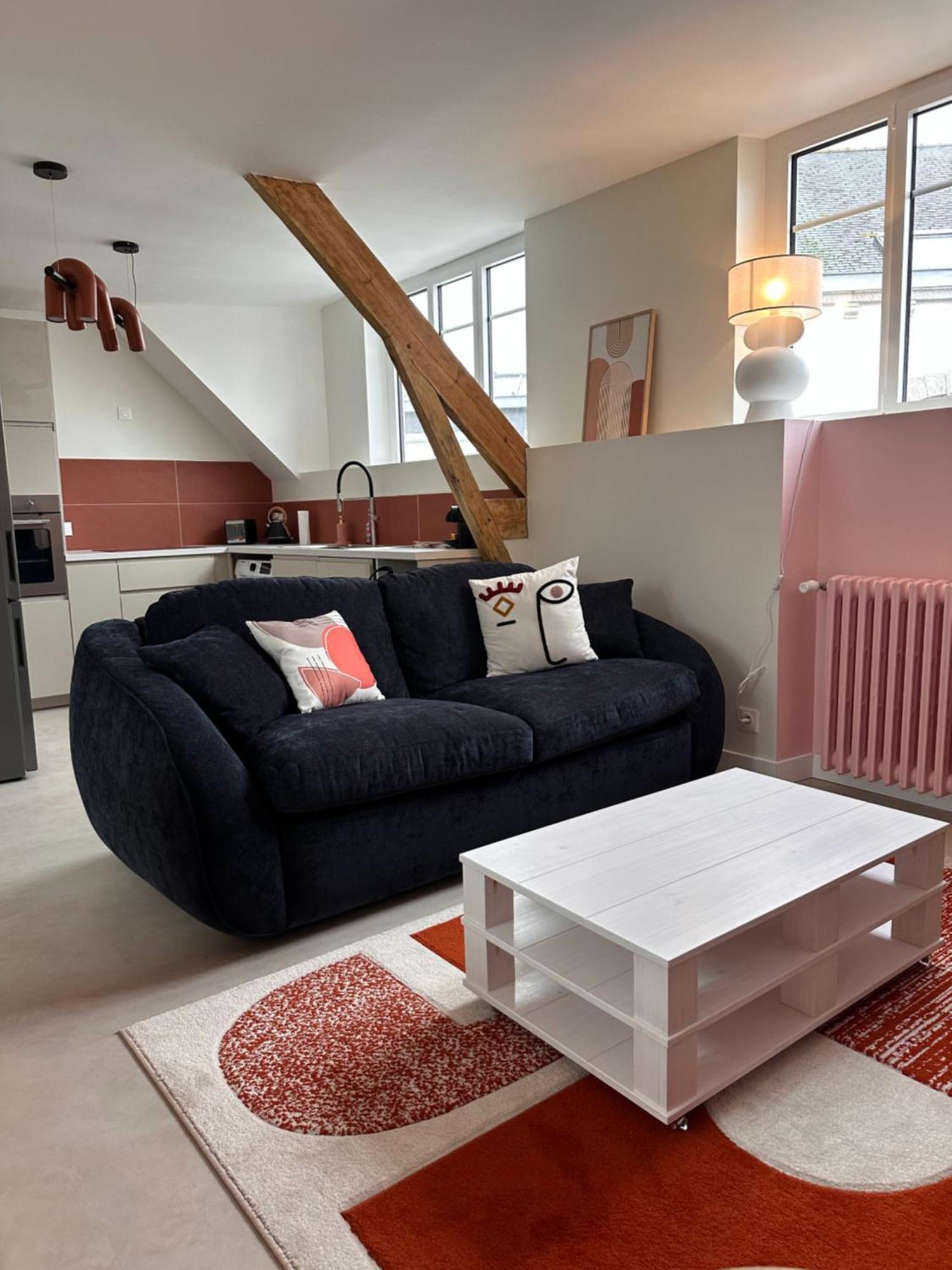 Grand Appartement Ultra Moderne Plein Centre, Plage A Pieds, Avec Parking Concarneau Bagian luar foto