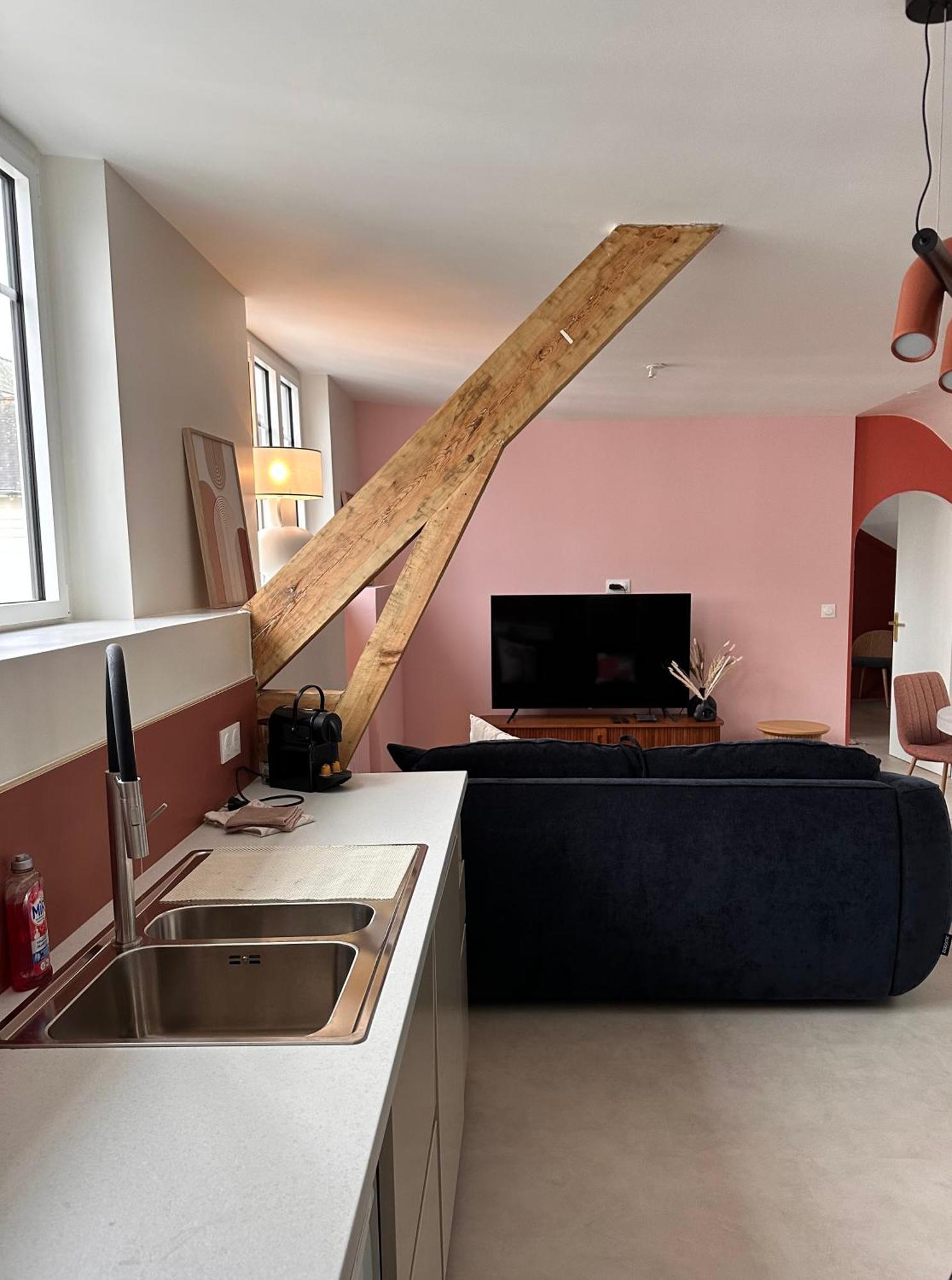 Grand Appartement Ultra Moderne Plein Centre, Plage A Pieds, Avec Parking Concarneau Bagian luar foto